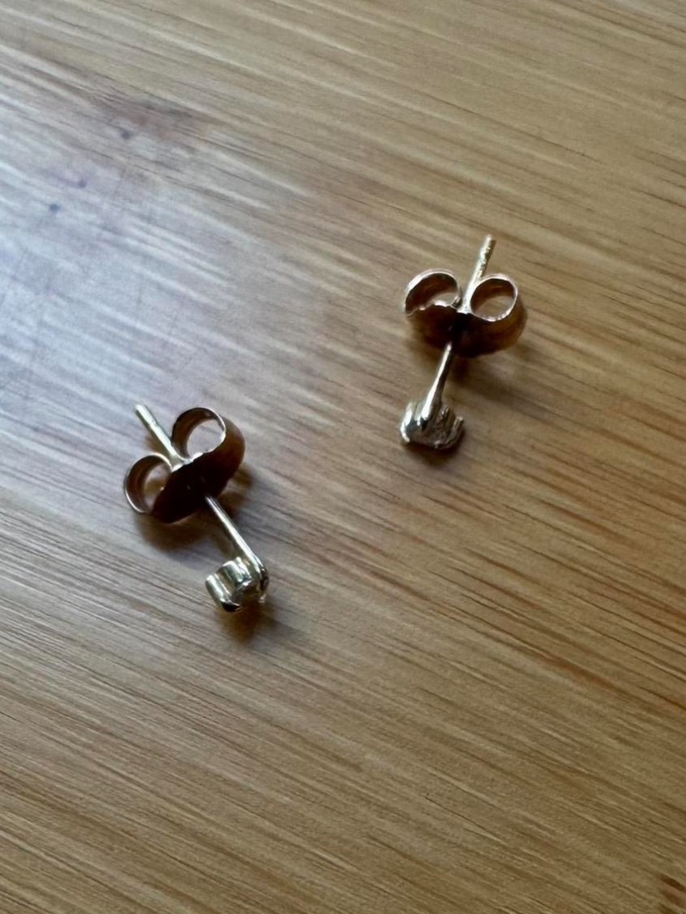 Catbird Petite Angel Natural Diamond Studs 14k Solid Gold - Picture 4 of 6